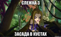 слежка 3 засада в кустах