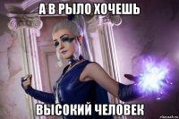а в рыло хочешь высокий человек