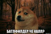  батлфилдер:че калл?