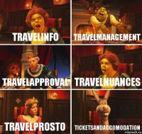 TravelInfo TravelManagement TravelApproval TravelNuances TravelProsto TicketsAndAccomodation