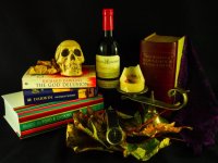 Создать мем Книжный череп