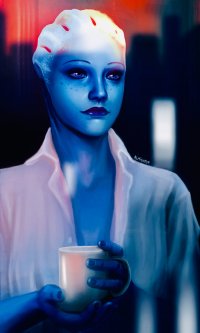 Создать мем Liara