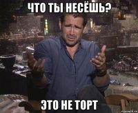 что ты несёшь? это не торт