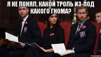 я не понял, какой троль из-под какого гнома? 