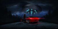 Создать мем UFO - Dodge Charger Daytona