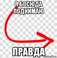 я босюда поднимаю правда