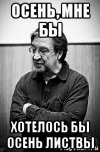 осень, мне бы хотелось бы осень листвы