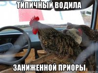 типичный водила заниженной приоры