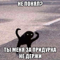 не понял? ты меня за придурка не держи