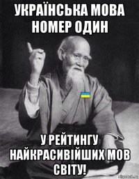 українська мова номер один у рейтингу найкрасивійших мов світу!