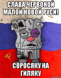 слава червоной малой новой руси! соросяку на гиляку