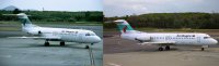 Создать мем Air Niugini Fokker F28-4000 P2-ANI and P2-ANR