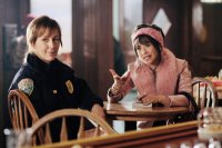 Создать мем Cop women