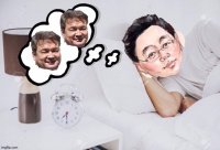 Создать мем Elbegdorj and 2 Saikhanbileg heads