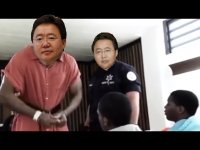 Создать мем Elbegdorj prisoner and Elbegdorj police officer