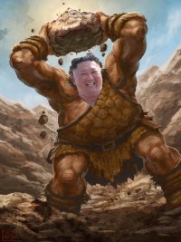 Создать мем Kim Jong monster