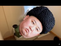 Создать мем Kim Jong Un garbage bin