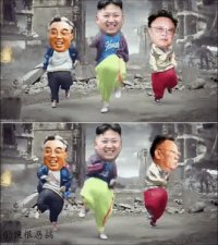 Создать мем Kim Jong Un Kim IlSung Kim Jong Il dance