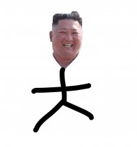 Создать мем Kim Jong Un stick figure
