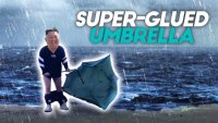 Создать мем Kim Jong Un Super glued umbrella