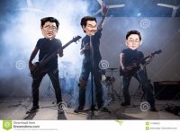 Создать мем Ochirbat Bagabandi Elbegdorj in a band