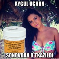 aygul uchun sonovdan o'tkazildi