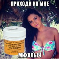 приходи ко мне михалыч