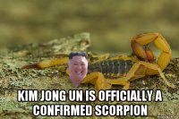  kim jong un is officially a confirmed scorpion