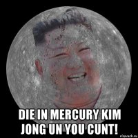  die in mercury kim jong un you cunt!