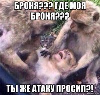 броня??? где моя броня??? ты же атаку просил?!