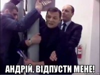 андрій, відпусти мене!