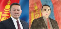 Создать мем Battulga photo vs drawing
