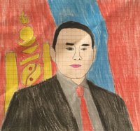 Создать мем Халтмаагийн Баттулга рисунок