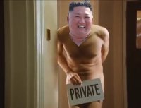 Создать мем Kim Jong Un in room 426 Mr Bean