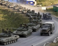 Создать мем Колонна танков