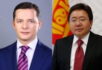 Создать мем Олег Ляшко и Цахиагийн Элбэгдорж