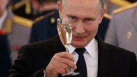 Создать мем Путин поздравляет