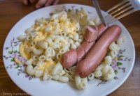 Создать мем Сосиски с Макаронами