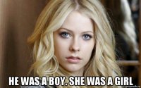  he was a boy. she was a girl