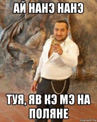 ай нанэ нанэ туя, яв кэ мэ на поляне