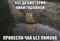 когда виктории никитушкиной принесли чай без лимона