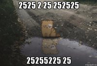 2525 2 25 252525 25255225 25