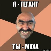 я - гегант ты - муха