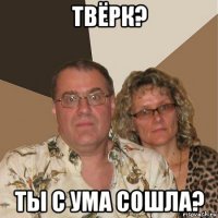 твёрк? ты с ума сошла?