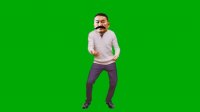 Создать мем Angry Battulga green screen dance