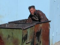 Создать мем Бомж