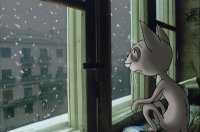 Создать мем Человек и Кошка