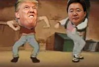 Создать мем Donald Trump and Tsakhia Elbegdorj Sparta Remix