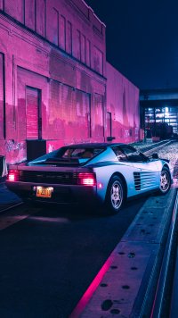 Создать мем Ferrari Testarossa 1984