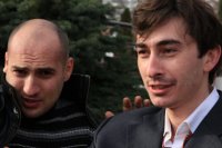 Создать мем Каха и Серго